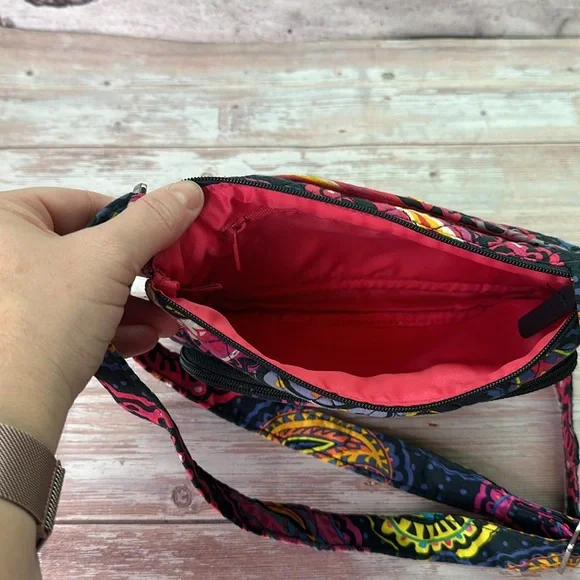 Vera Bradley Twilight Paisley Crossbody Purse - Picture 5 of 6